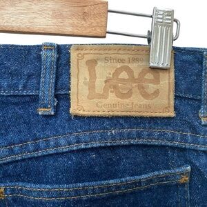 Vintage 80s Lee Jeans mens 36x32 - Leather Patch